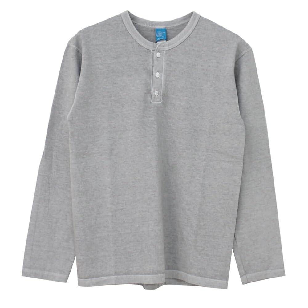 (古着)00s   ヘンリーネックロンT 長袖カットソー ロンT メンズ ヘンリーネック ワッフル サーマル ヘンリー 長袖